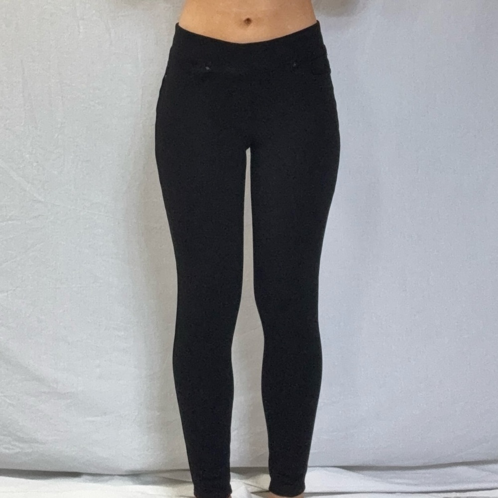 Women's Black High-Rise Ponte Leggings